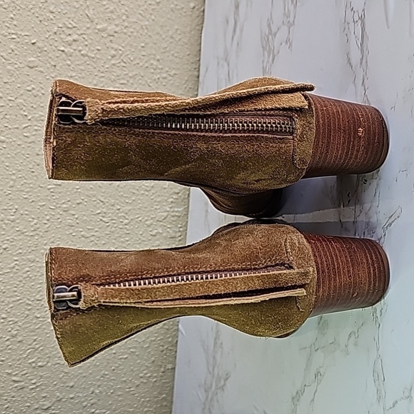 Anthropologie | Schuler And Sons Philadelphia Leather Suede Booties - Picture 7 of 12